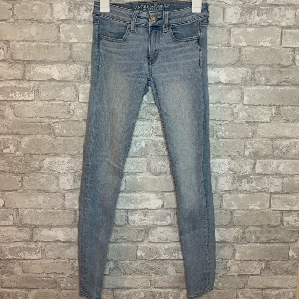 American Eagle Super Super Stretch Light Blue Jeggings